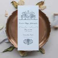 Marie Antoinette Rococo Dusty Mariage bleu