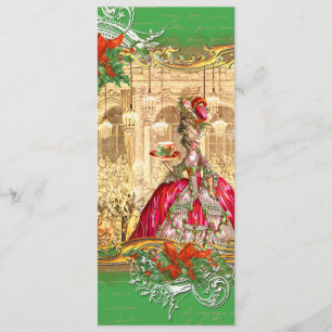 Invitation Marie Antoinette Tea Party Noël