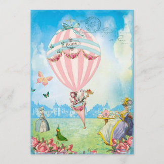 Invitation Marie Antoinette Thé à la pelouse de Versailles