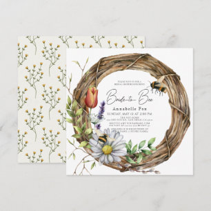 Invitation Mariée à Abee Floral Vine Fête des mariées de la c
