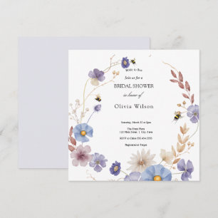 Invitation mariée à être verte élégante douche nuptiale