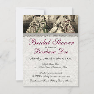 Invitation Mariée Antique Vintage Mariage