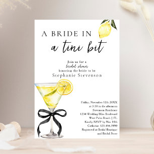 Invitation Mariée Dans Tini Bit Lemon Drop Martini Fête des m
