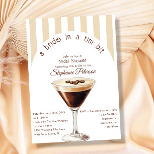 Invitation Mariée dans un tout petit peu Espresso Martini Ent
