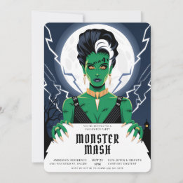 Invitation Mariée d'Halloween de Frankenstein Monster Bash