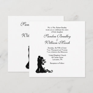 Invitation Mariée et chambre à coucher Blanc traditionnel