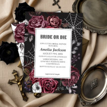 Mariée gothique fleurie d'Halloween ou douche nupt
