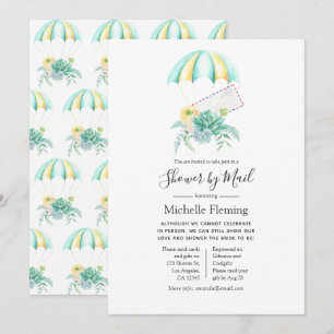 Invitation Mariée ou Baby shower en parachute par la poste