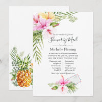 Mariée ou Baby shower floral tropical par courrier