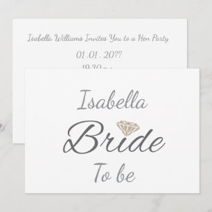 Invitation Mariée Personnalisée Élégant Groupe de Mariage