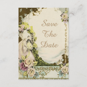 Invitation Mariée vintage & Mariage Chic Mariage Enregistrer 