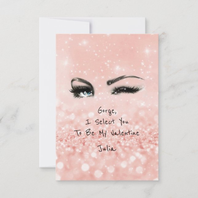 Invitation Marilyn Monroe Valentine Love Déclaration Rose (Devant)