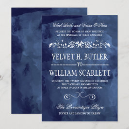 Invitation Marine Aquarelle Bohème Mariage Invite