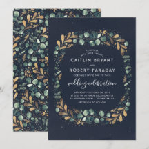 Marine bleu Turquoise vert et or | Mariage verdoya