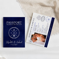 Marine Blue Cruise Passport Destination Mariage