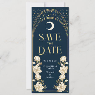 Invitation Marine Elegant Arc Art Nouveau Enregistrer la date