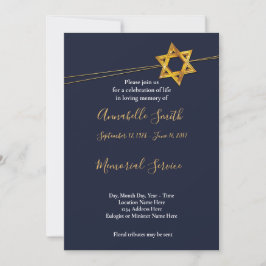 Invitation Marine et étoile d'or de    DavidLoving Memory