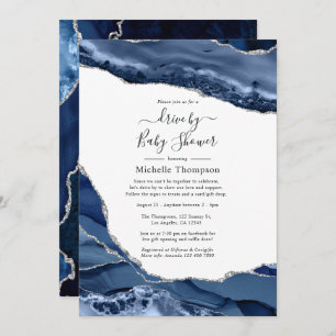 Invitation Marine et Silver Agate Drive par douche