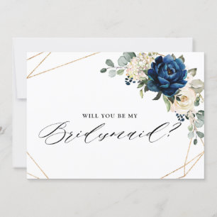 Invitation Marine Gold White Ivor Serez-Vous Ma Femme D'Accue
