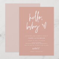 MARLO Bohemian Blush Hello Baby Baby shower