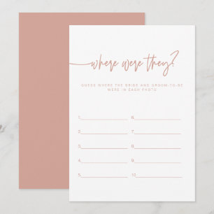 Invitation MARLO Boho Blush Où étaient-ils à la Baby Shower ?