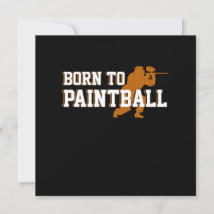 Invitation Marqueur d'arme de paintball né pour le cadeau de 