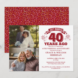 Invitation Marry Ruby 40e anniversaire de Mariage 2 Photo