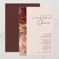 Marsala Autumn Floral | Douche Lingerie Blanche