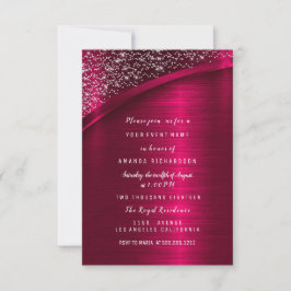 Invitation Marsala Parties scintillant Fête des mariées Anniv