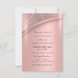 Invitation Marsala Rose Fête des mariées Anniversaire Sweet 1