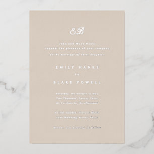 Invitation Marseille Faire-part de mariage Foil