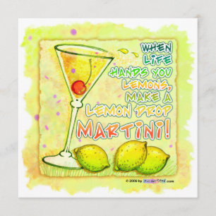 Invitation - Martini à la goutte de citron