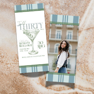 Invitation Martini Cocktail Talk Thirty To Me 30e Anniversair