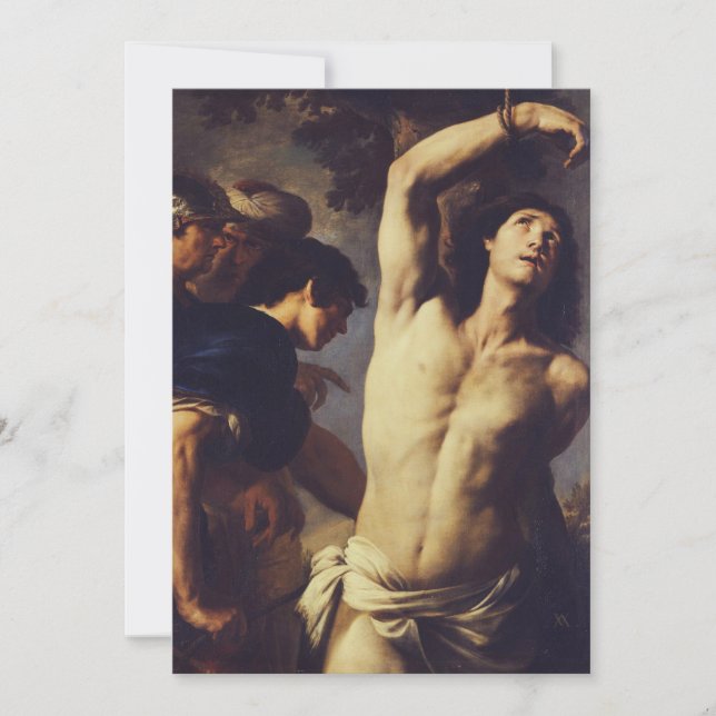 Invitation Martyre de Saint-Sébastien par Andrea Vaccaro (Devant)