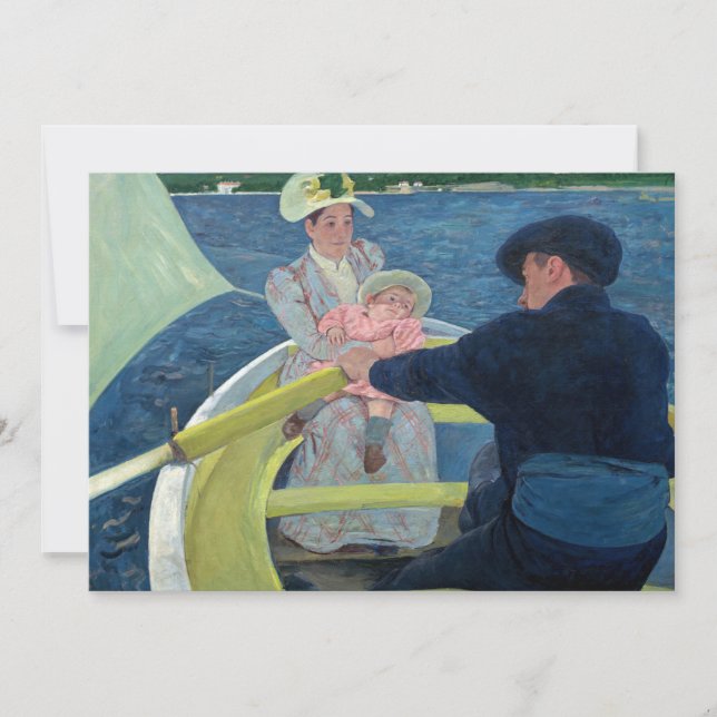 Invitation Mary Cassatt - La fête de la navigation (Devant)