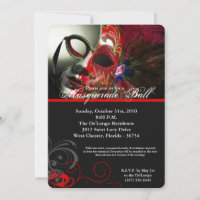 Mascarade rouge Mascarade Masque costume Halloween