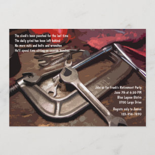 Invitation masculine d'outils