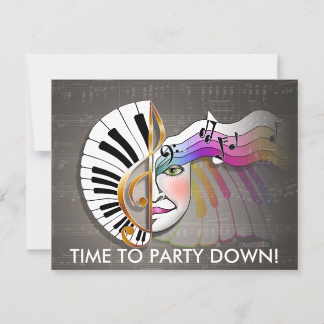 Invitation - Masque musical (Devant)