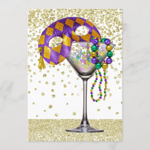 Invitation Masquerade Cocktail Party
