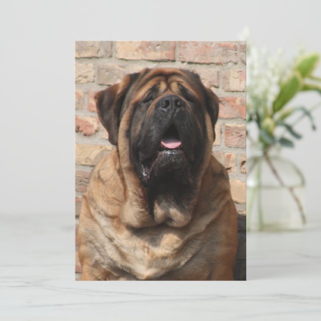 Invitation Mastiff Meilleurs amis de la fête des pères  (Debout devant)