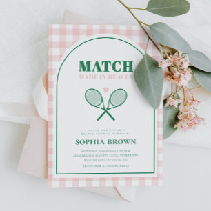 Invitation Match Fabriqué en Fête des mariées de tennis du Ci