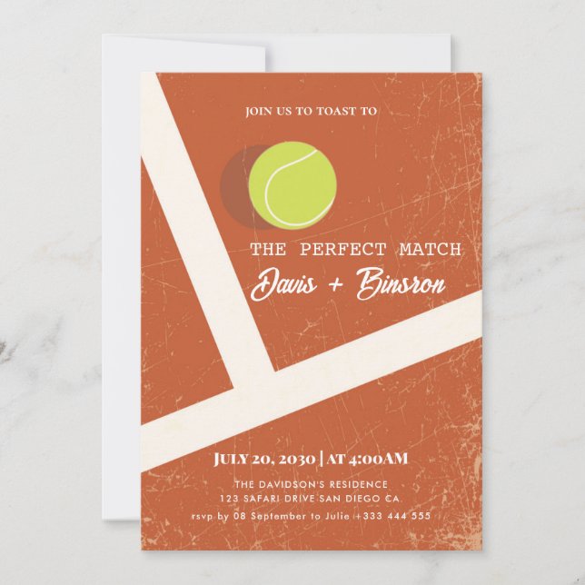 Invitation Match Parfait | Tennis Country Club (Devant)