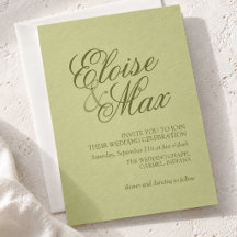 Matcha Vert Calligraphie Moderne Minimaliste