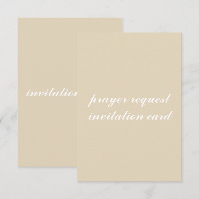 Invitation matelas 3,5 po x 5 po, enveloppe blanche standard  (Devant / Derrière)