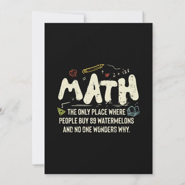 Invitation Mathématiques Mathématiques Mathématiques Math Ens (Devant)