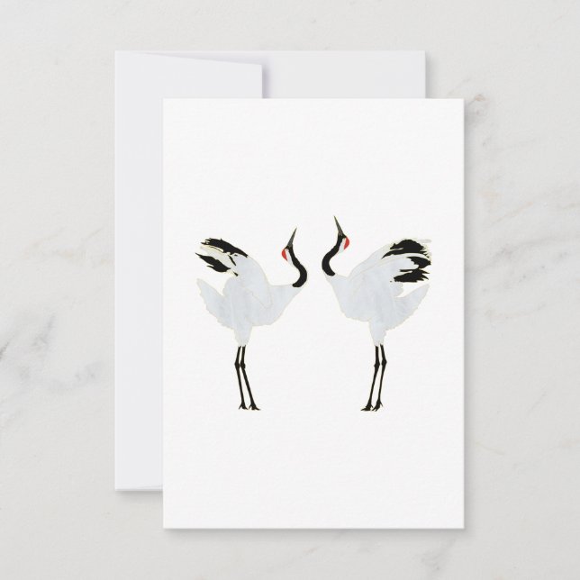 Invitation Mating Cranes (Devant)