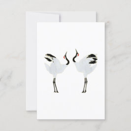 Invitation Mating Cranes