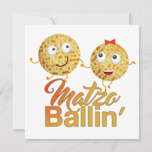 Invitation Matzo Ballin'. Pâque juive Seder de Pesach