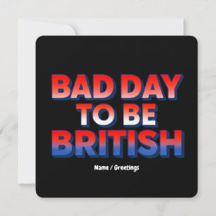 Invitation Mauvais Jour Pour Être Britannique, 4 juillet Cita