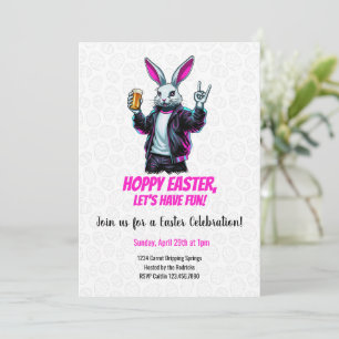 Invitation Mauvais lapin de Pâques ! Joyeuses Pâques, amusons
